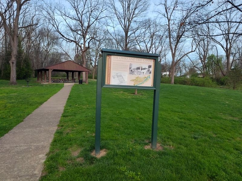 The Ohio And Erie Canal Marker. Click for full size. The Ohio And Erie Canal Marker image. Click for full size.