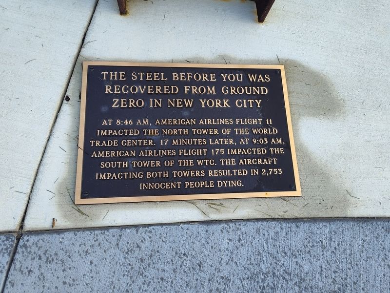 The Steel Before You Marker. Click for full size. The Steel Before You Marker image. Click for full size.