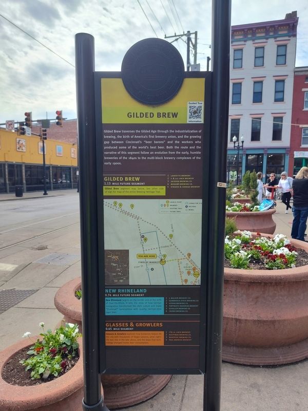 Cincinnati Gilded Brew Marker, Side One image. Click for full size.