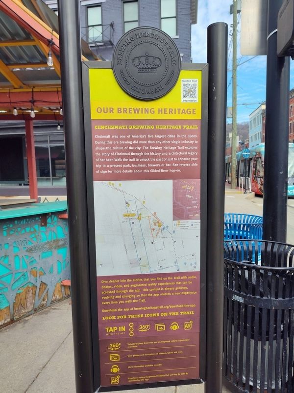 Cincinnati Gilded Brew Marker, Side Two image. Click for full size.