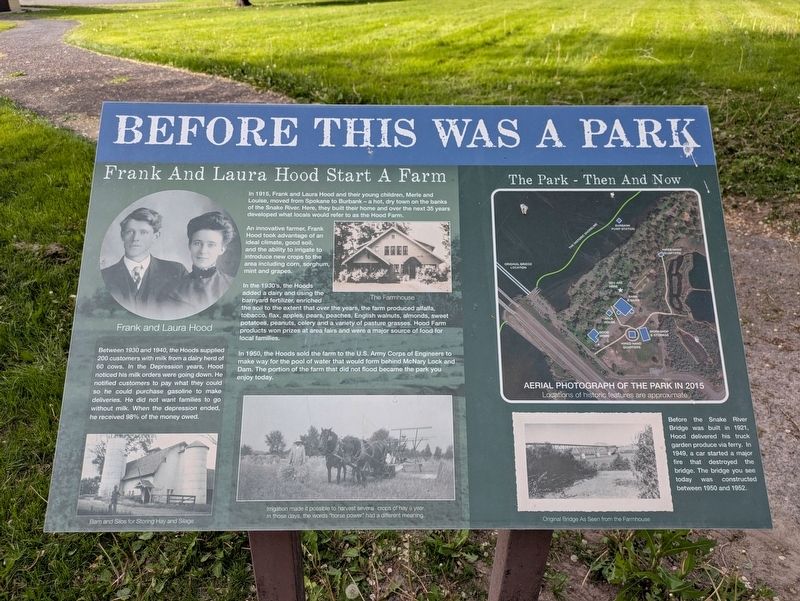 Before This Was a Park Marker image. Click for full size.