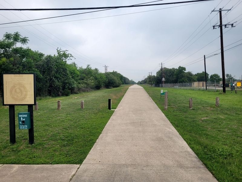 From Trailway, Railway, Roadway to Greenway Marker image. Click for full size.