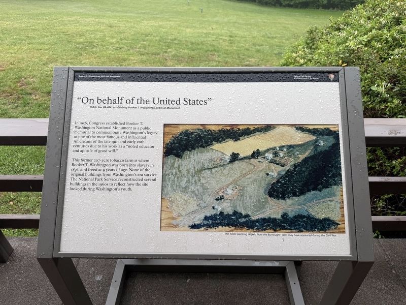 "On behalf of the United States" Marker. Click for full size. "On behalf of the United States" Marker image. Click for full size.