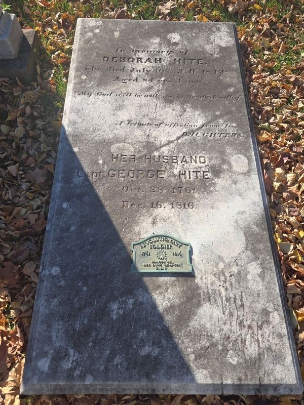 Capt. George Hite, No. 2 on the marker Marker. Click for full size. Capt. George Hite, No. 2 on the marker Marker image. Click for full size.