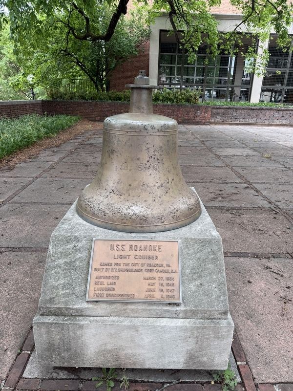 U.S.S. Roanoke Marker. Click for full size. U.S.S. Roanoke Marker image. Click for full size.