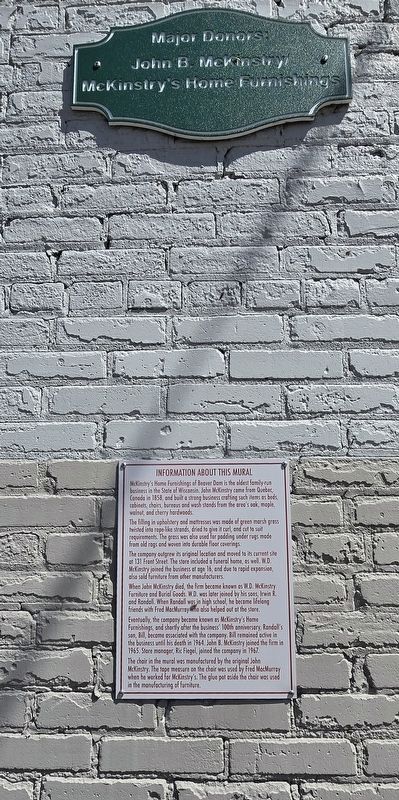 New McKinstry's Home Furnishings Marker - Information About This Mural. Click for full size. New McKinstry's Home Furnishings Marker - Information About This Mural image. Click for full size.