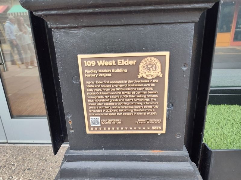 109 West Elder Marker image. Click for full size.