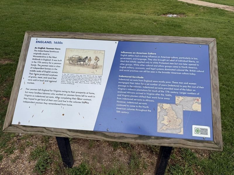 England, 1650s Marker image. Click for full size.