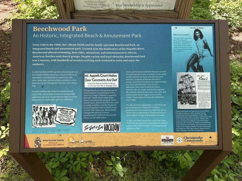 Beechwood Park Marker image. Click for full size.