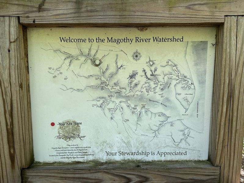 Beechwood Park Marker - additional watershed map image. Click for full size.