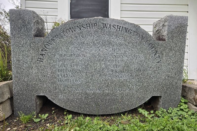 One and Two Room Schools Marker image. Click for full size.