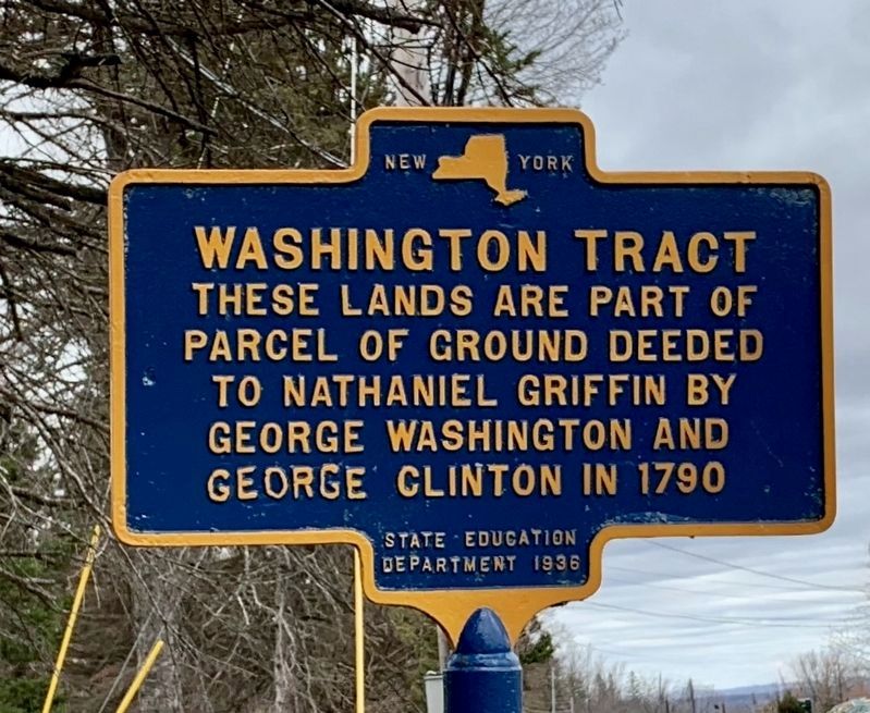 Washington Tract Marker. Click for full size. Washington Tract Marker image. Click for full size.