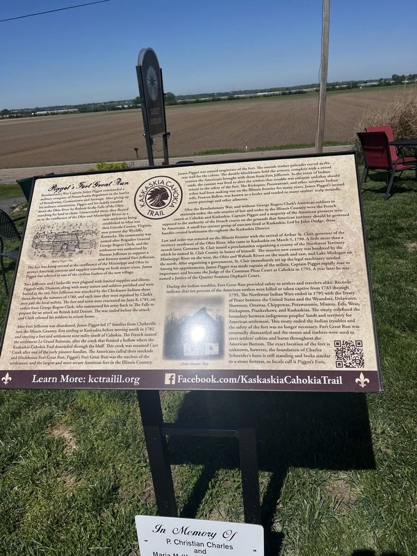 Piggot's Fort Great Run Marker image. Click for full size.