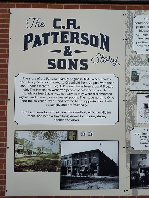 The C.R. Patterson & Sons Story Marker image. Click for full size.