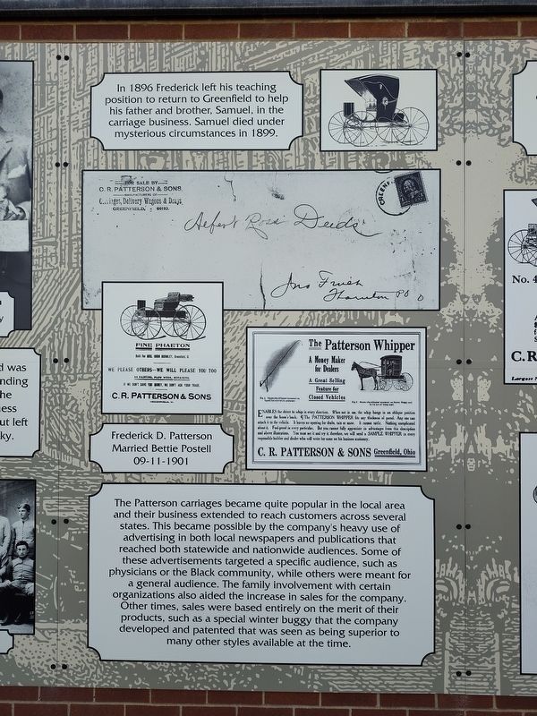 The C.R. Patterson & Sons Story Marker image. Click for full size.