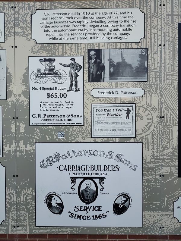 The C.R. Patterson & Sons Story Marker image. Click for full size.