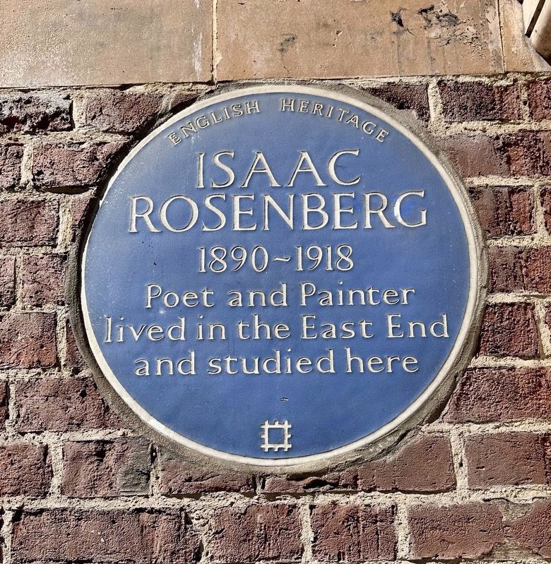 Isaac Rosenberg Marker. Click for full size. Isaac Rosenberg Marker image. Click for full size.