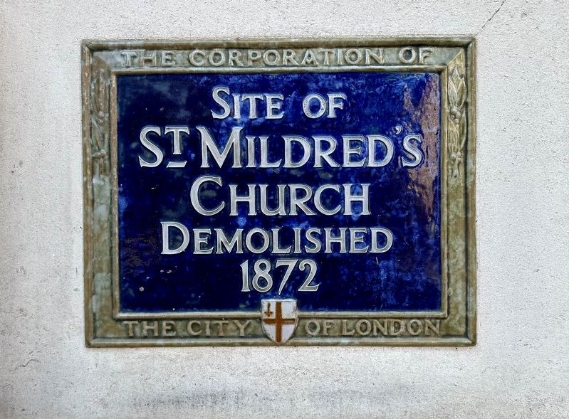 St Mildred’s Church Marker. Click for full size. St Mildred’s Church Marker image. Click for full size.