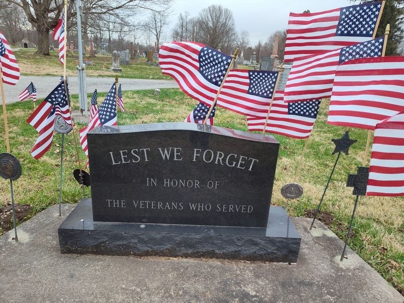 Lest We Forget Marker. Click for full size. Lest We Forget Marker image. Click for full size.