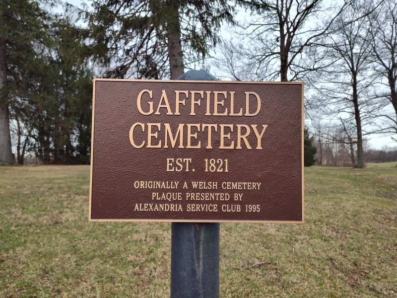 Gaffield Cemetery Marker. Click for full size. Gaffield Cemetery Marker image. Click for full size.