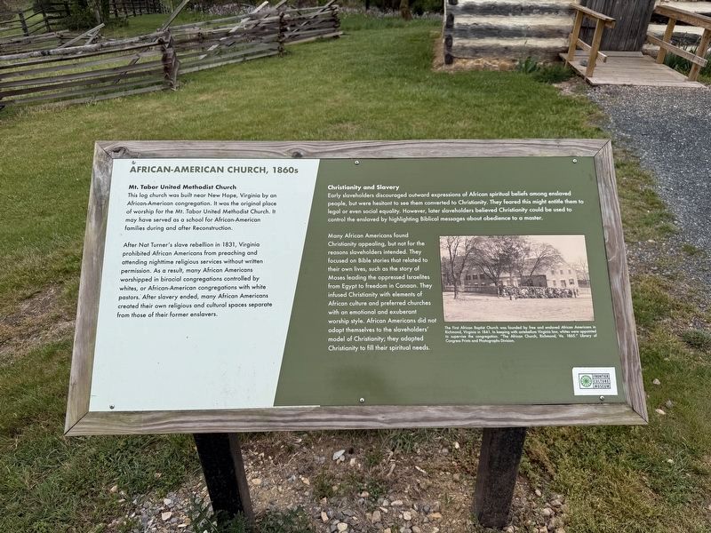 African-American Church, 1860s Marker. Click for full size. African-American Church, 1860s Marker image. Click for full size.