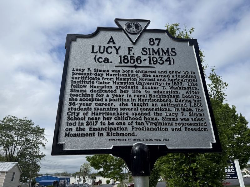 Lucy F. Simms Marker image. Click for full size.