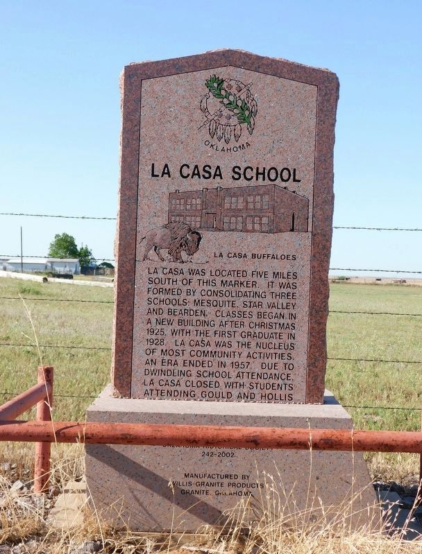 La Casa School Marker. Click for full size. La Casa School Marker image. Click for full size.