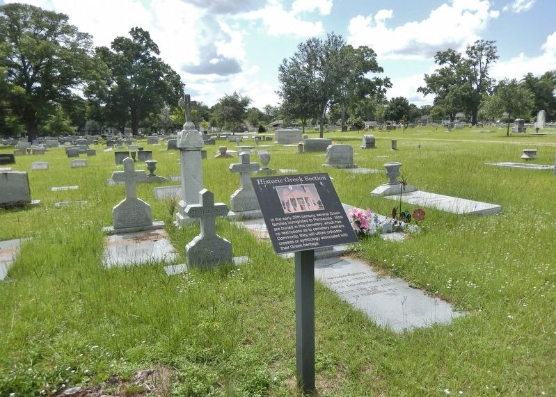 Historic Greek Section Marker image. Click for full size.