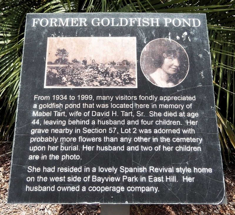 Former Goldfish Pond Marker image. Click for full size.