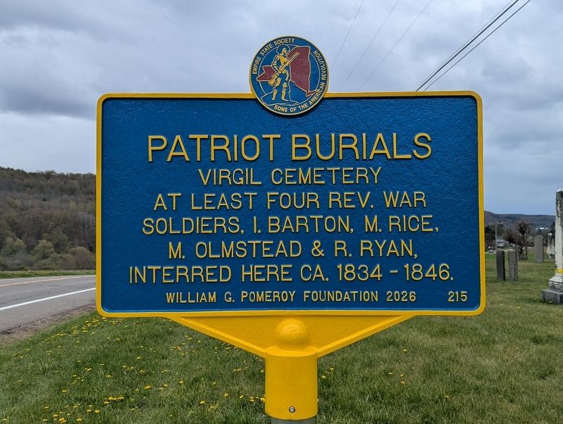 Patriot Burials Marker. Click for full size. Patriot Burials Marker image. Click for full size.