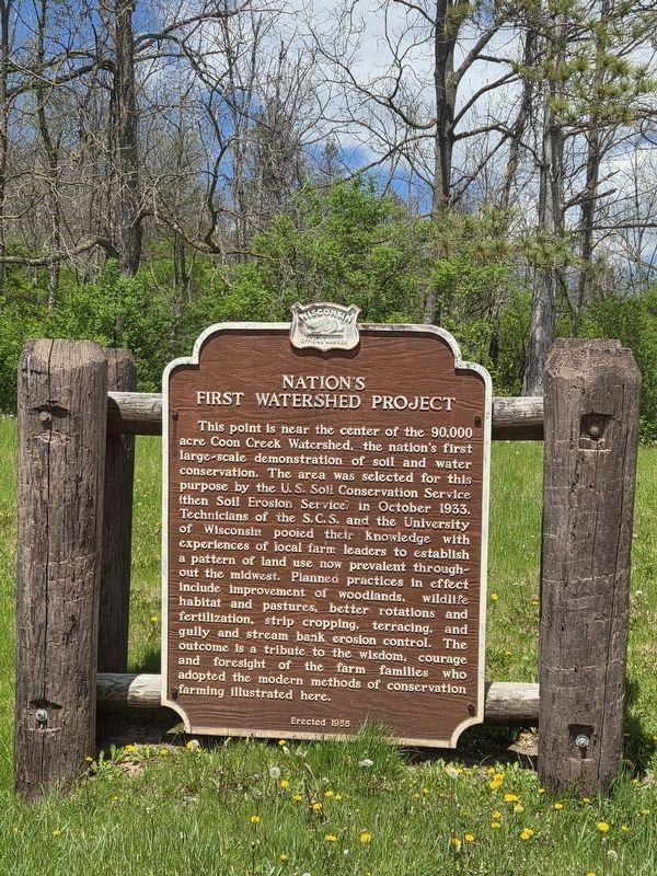 Nation's First Watershed Project Marker. Click for full size. Nation's First Watershed Project Marker image. Click for full size.