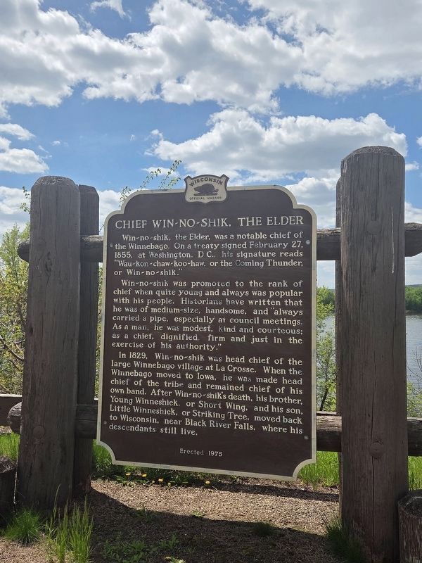 Chief Win-no-shik, the Elder Marker image. Click for full size.