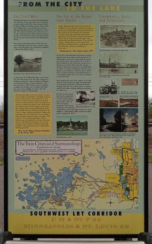 From the City to the Lake Marker (obverse). Click for full size. From the City to the Lake Marker (obverse) image. Click for full size.