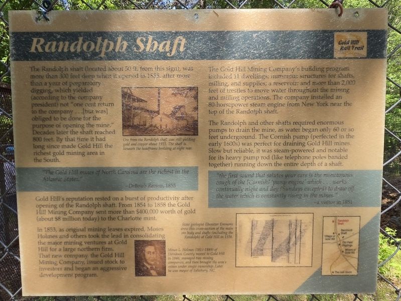 Randolph Shaft Marker. Click for full size. Randolph Shaft Marker image. Click for full size.