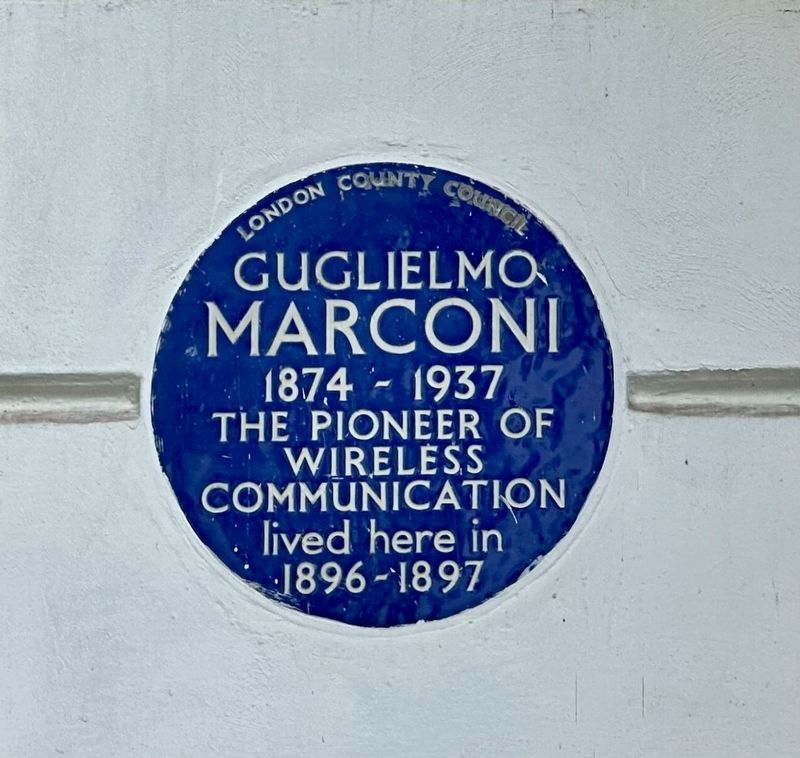 Guglielmo Marconi Marker image. Click for full size.
