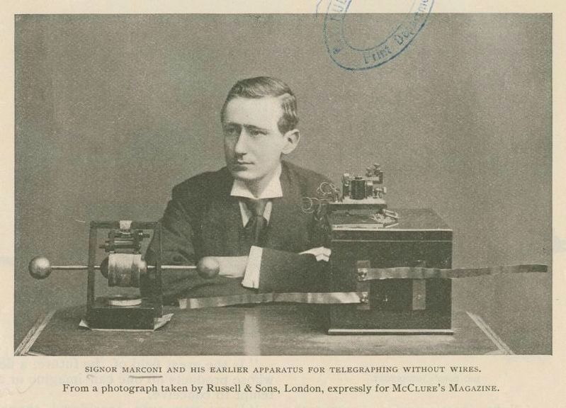 Guglielmo Marconi image. Click for full size.