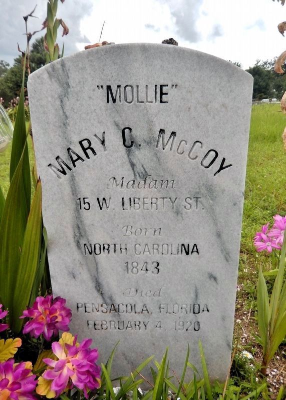 Mollie McCoy Tombstone image. Click for full size.