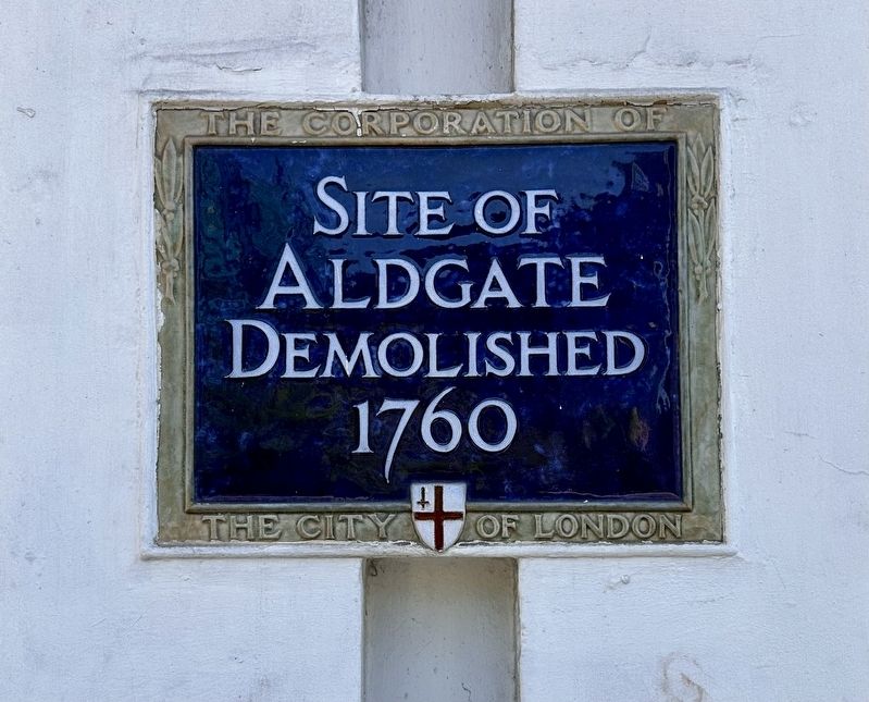 Aldgate Marker. Click for full size. Aldgate Marker image. Click for full size.
