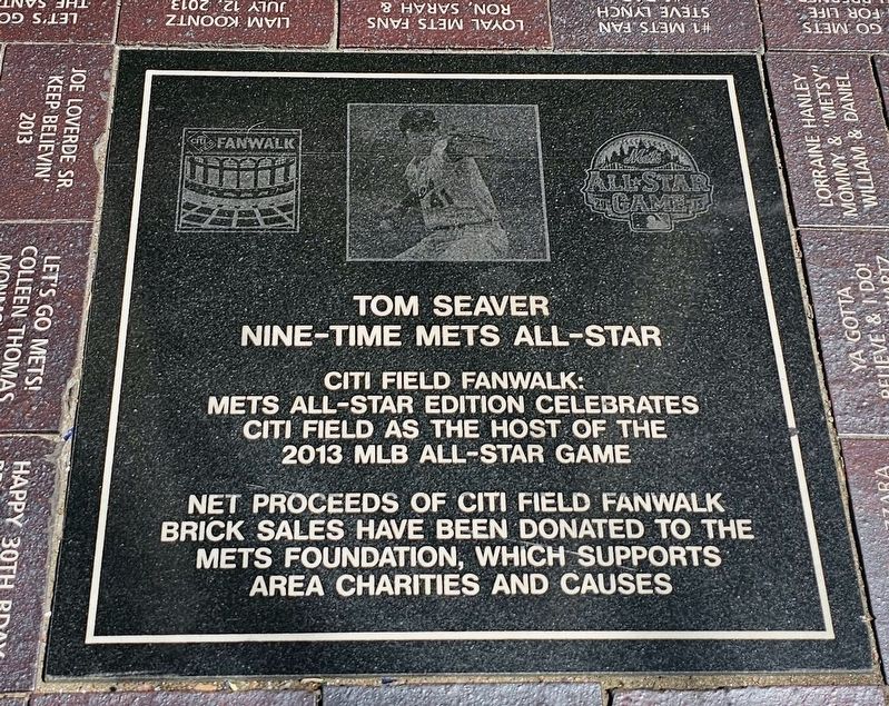 Tom Seaver / Nine-Time Mets All-Star Marker. Click for full size. Tom Seaver / Nine-Time Mets All-Star Marker image. Click for full size.