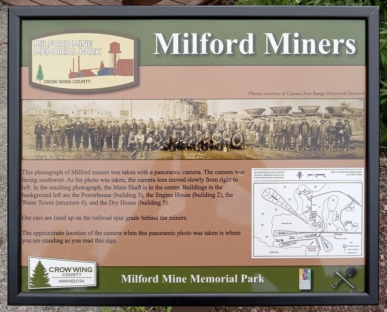 Milford Miners Marker. Click for full size. Milford Miners Marker image. Click for full size.