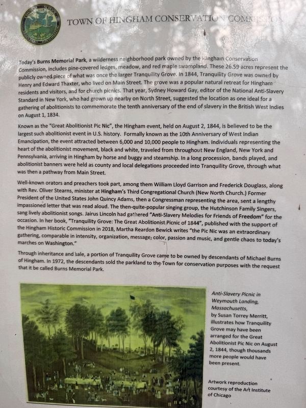 Great Abolitionist Pic Nic Marker image. Click for full size.