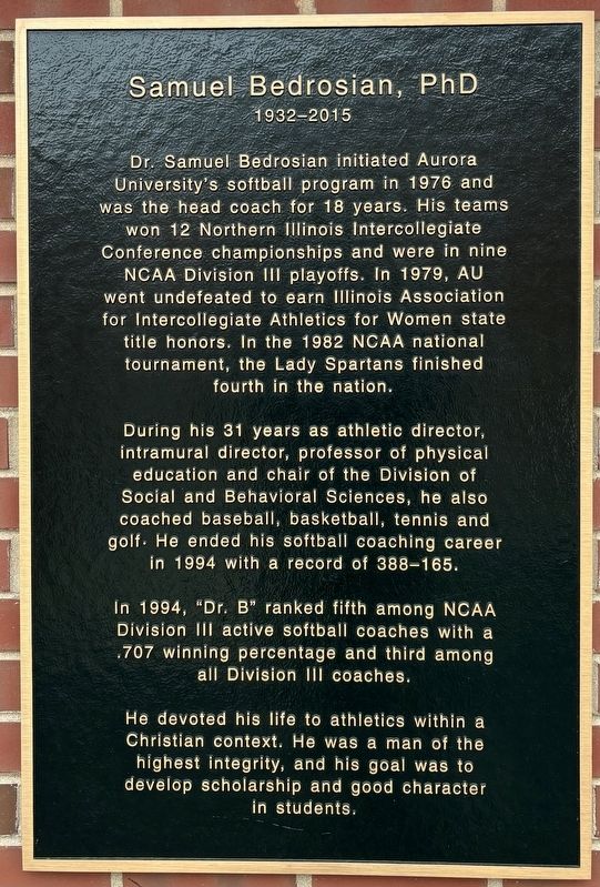 Samuel Bedrosian, PhD Marker image. Click for full size.