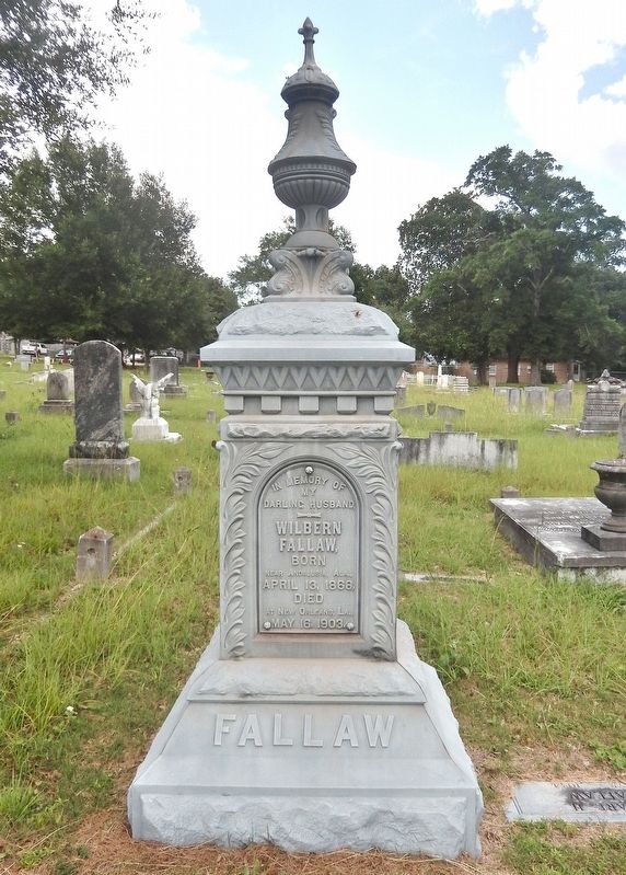 Wilbern Fallaw � Zinc Marker image. Click for full size.