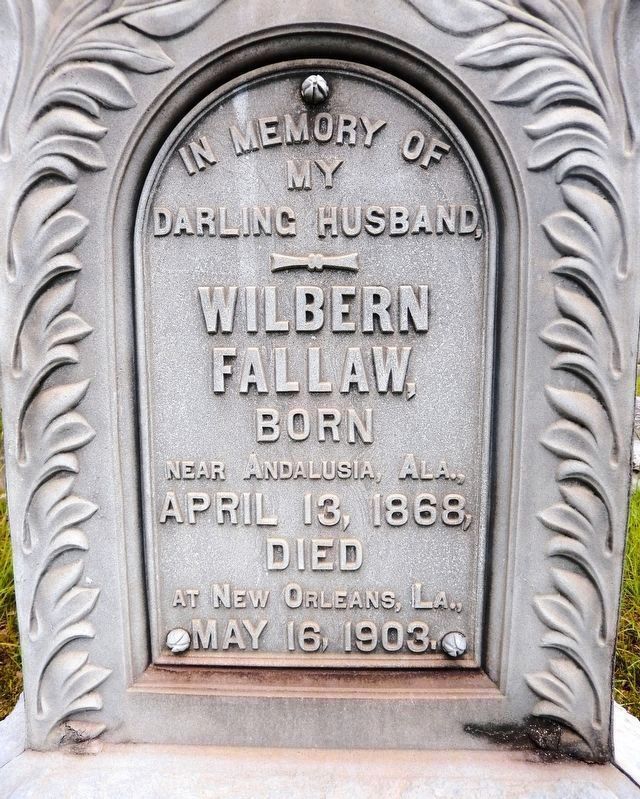 Wilbern Fallaw � Marker Inscription image. Click for full size.