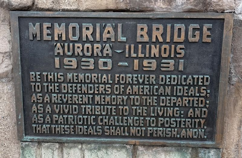 Memorial Bridge Marker. Click for full size. Memorial Bridge Marker image. Click for full size.
