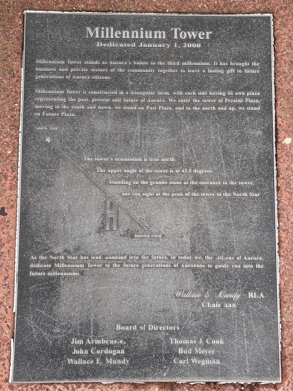 Millennium Tower Marker image. Click for full size.