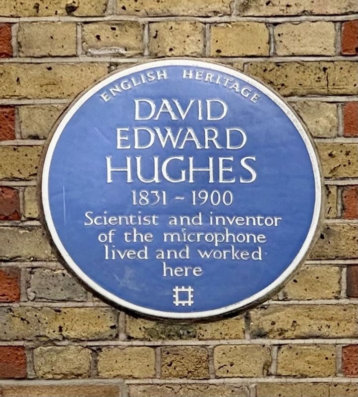 David Edward Hughes Marker. Click for full size. David Edward Hughes Marker image. Click for full size.