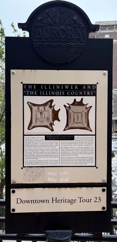 The Illiniwek and "The Illinois Country" Marker image. Click for full size.