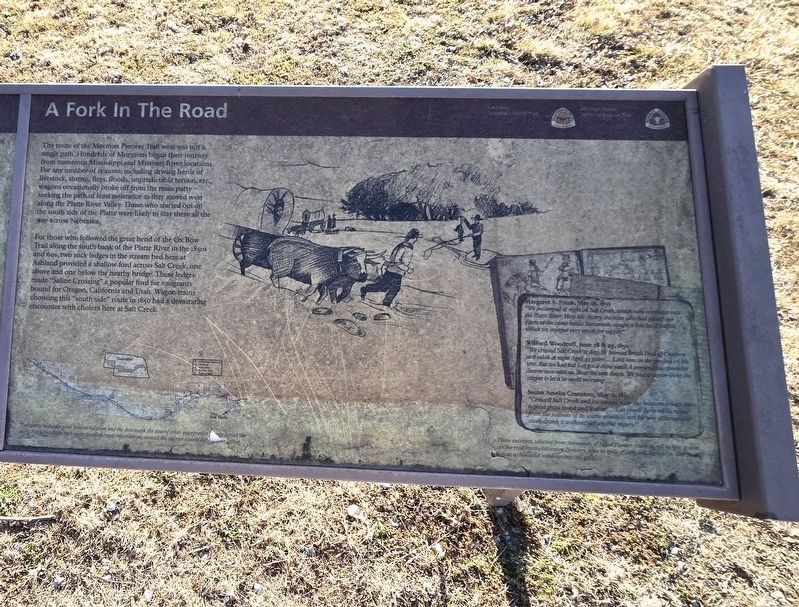 A Fork In The Road Marker. Click for full size. A Fork In The Road Marker image. Click for full size.