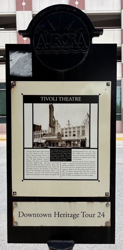 Tivoli Theatre Marker image. Click for full size.